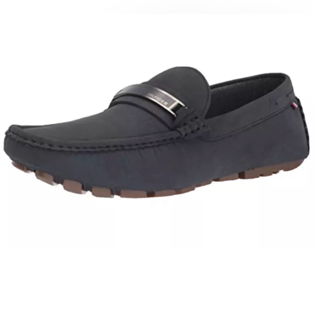 Tommy Hilfiger Men's AYELE Medium Blue 420 Driving Style Loafer - Size Men US 9